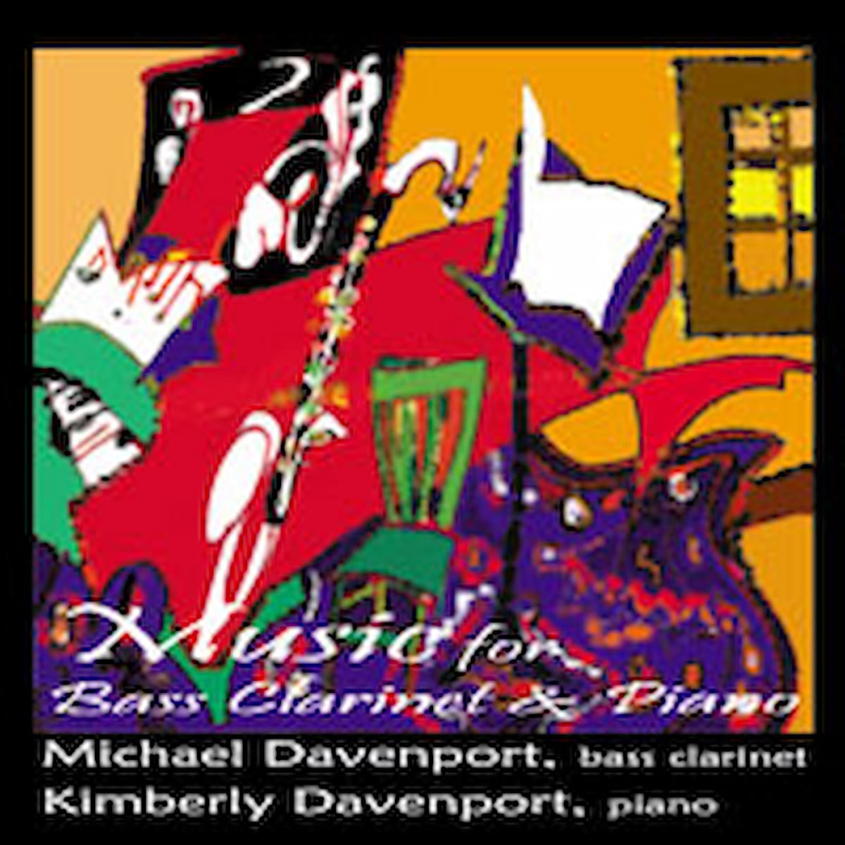 Record cover artwork for Music for Bass Clarinet & Piano